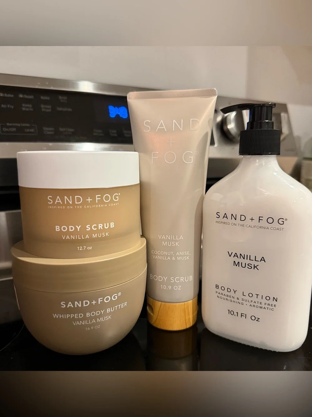Sand + Fog Vanilla Musk Body Scrub & Lotion Set